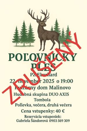 Poľovnícky ples zrušený